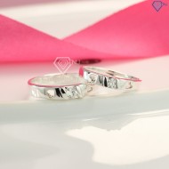 Nhẫnđôi bạc nhẫn cặp bạc cho tình nhân ND0418 - Trang Sức Tnj