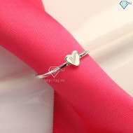 Nhẫn bạc nữ trái tim khắc tên theo yêu cầu NN0252