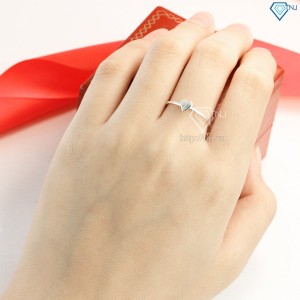 Nhẫn bạc nữ trái tim khắc tên theo yêu cầu NN0252