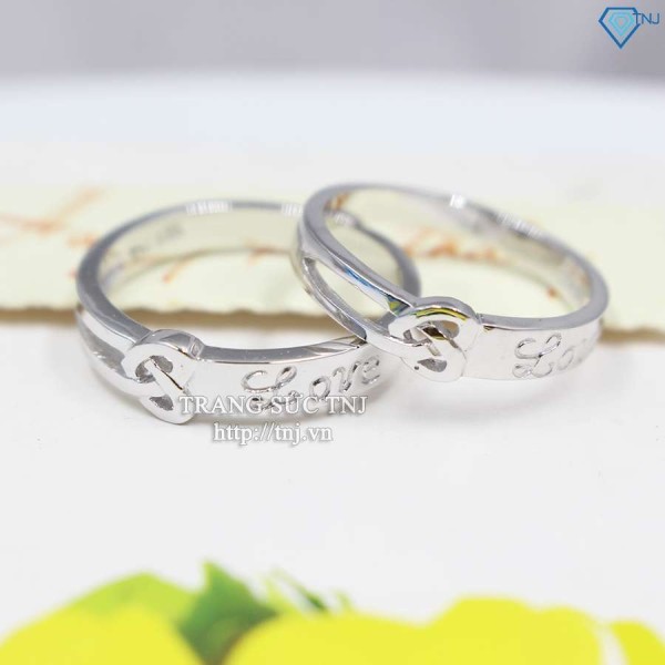 Nhẫn đôi bạc nhẫn cặp bạc đẹp ND0168