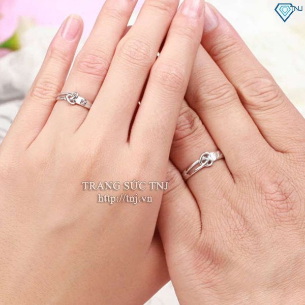 Nhẫn đôi bạc nhẫn cặp bạc đẹp ND0168