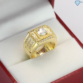 Nhẫn nam bạc xi mạ vàng 18k NNA0066-XV- Trang sức TNJ