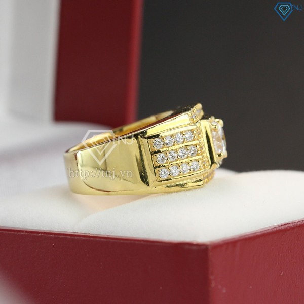 Nhẫn nam bạc xi mạ vàng 18k NNA0066-XV- Trang sức TNJ