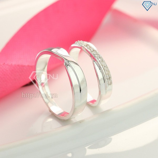 Nhẫn đôi bạc nhẫn cặp bạc cao cấp ND0136 - Trang Sức TNJ