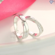 Nhẫn đôi bạc nhẫn cặp bạc cao cấp ND0136 - Trang Sức TNJ
