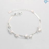 Lắc tay bạc nữ hình bông tuyết LTN0171 - Trang sức TNJ