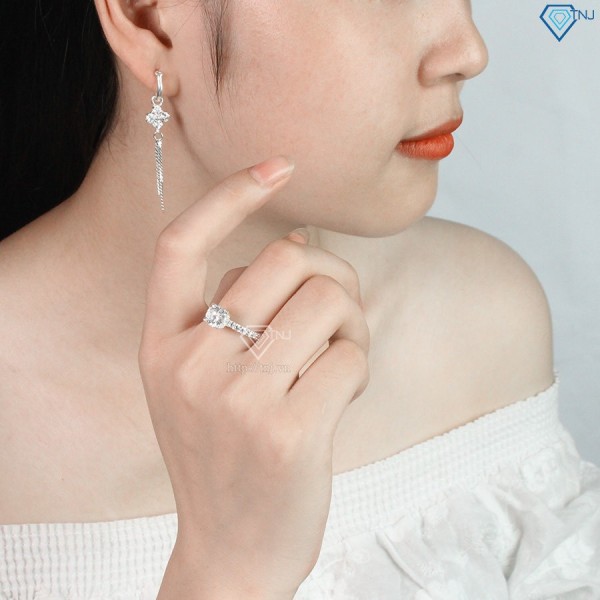 Nhẫn bạc nữ cá tính đính đá cao cấp NN0141- Trang Sức TNJ