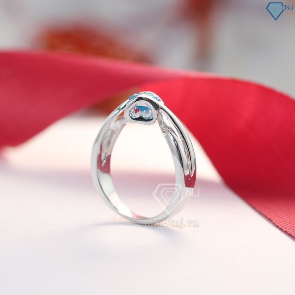 Nhẫn bạc nữ đính đá xanh dương NN0184 - Trang Sức TNJ