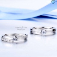 Nhẫn đôi bạc nhẫn cặp bạc đẹp ND0165