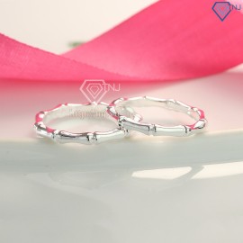 Nhẫn đôi bạc nhẫn cặp bạc khúc xương giá rẻ ND0423