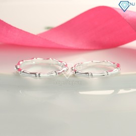 Nhẫn đôi bạc nhẫn cặp bạc khúc xương giá rẻ ND0423
