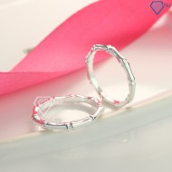 Nhẫn đôi bạc nhẫn cặp bạc khúc xương giá rẻ ND0423