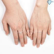 Nhẫn đôi bạc nhẫn cặp bạc khúc xương giá rẻ ND0423
