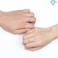 Nhẫn đôi bạc nhẫn cặp bạc khắc tên ND0424 - Trang sức TNJ