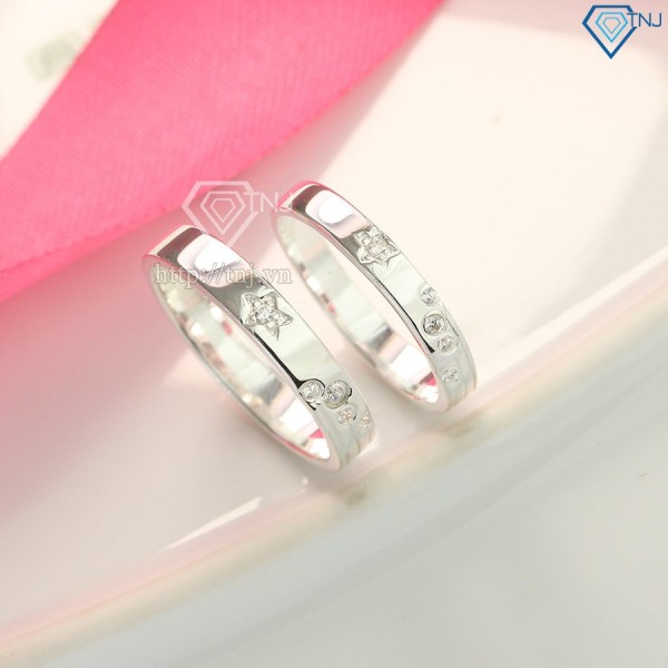 Nhẫn đôi bạc nhẫn cặp bạc đơn giản ND0425 - Trang sức TNJ