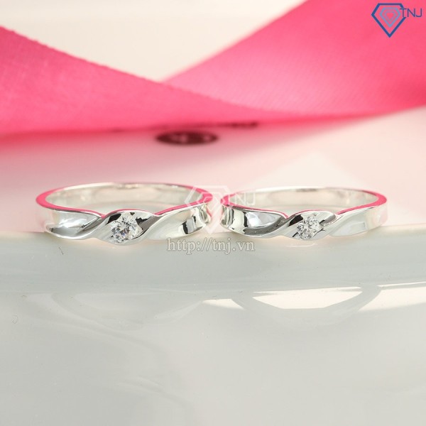 Nhẫn đôi bạc nhẫn cặp bạc đẹp ND0426 - Trang sức TNJ