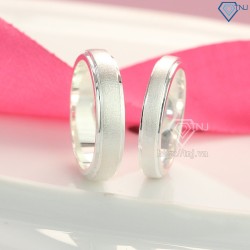 Nhẫn đôi bạc nhẫn cặp bạc trơn ND0160