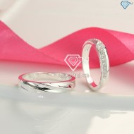 Nhẫn đôi bạc nhẫn cặp bạc đẹp ND0422 - Trang sức TNJ