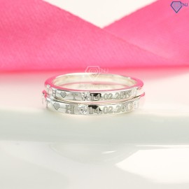 Nhẫn đôi bạc nhẫn cặp bạc giá rẻ ND0364 - Trang sức TNJ