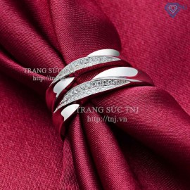 Nhẫn đôi bạc nhẫn cặp bạc đẹp ND0151