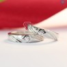 Nhẫn đôi bạc nhẫn cặp bạc đẹp khắc tên ND0283
