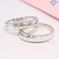 Nhẫn đôi bạc nhẫn cặp bạc khắc tên ND0341 - Trang sức TNJ