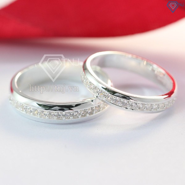 Nhẫn đôi bạc nhẫn cặp bạc đẹp tinh tế ND0357 - Trang Sức TNJ
