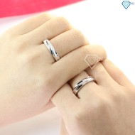 Nhẫn đôi bạc nhẫn cặp bạc trơn ND0013 - Trang sức TNJ