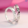 Nhẫn đôi bạc nhẫn cặp bạc khắc tên ND0170
