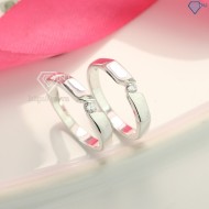 Nhẫn đôi bạc nhẫn cặp bạc đơn giản ND0138 - Trang sức TNJ