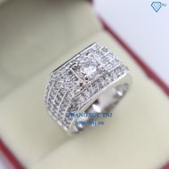 Nhẫn bạc nam xi vàng trắng NNA0060-XK- Trang sức TNJ