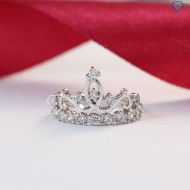 Nhẫn bạc nữ hình vương miện đính đá NN0151 - Trang Sức TNJ