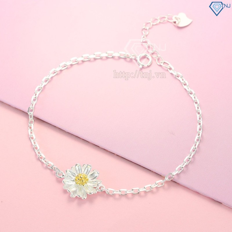 Bộ trang sức bạc giá rẻ hoa cúc họa mi đẹp BTS0016 - Trang Sức TNJ