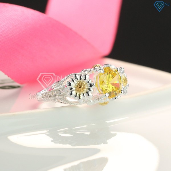 Nhẫn bạc nữ hình bông Hoa Hướng Dương đẹp NN0198 - Trang Sức TNJ