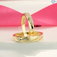 Nhẫn đôi bạc nhẫn cặp bạc xi mạ vàng ND0201 - Trang Sức TNJ