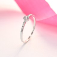 Nhẫn bạc nữ đẹp đính đá đơn giản tinh tế NN0196 - Trang Sức TNJ