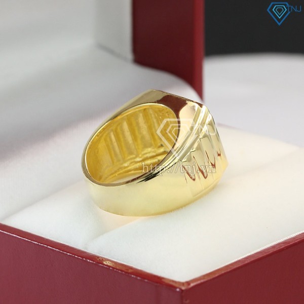 Nhẫn bạc nam xi mạ vàng 18k NNA0097-XV- Trang sức TNJ