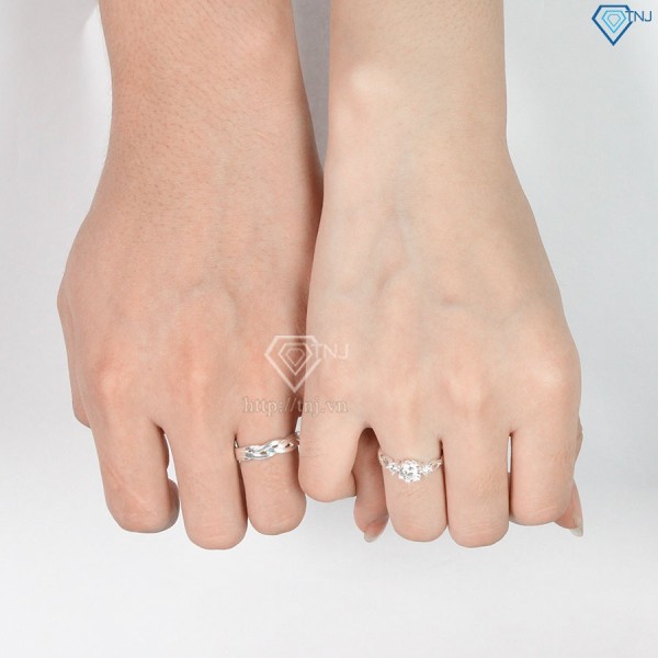 Nhẫn đôi bạc nhẫn cặp bạc hình vô cực ND0181 - Trang sức TNJ