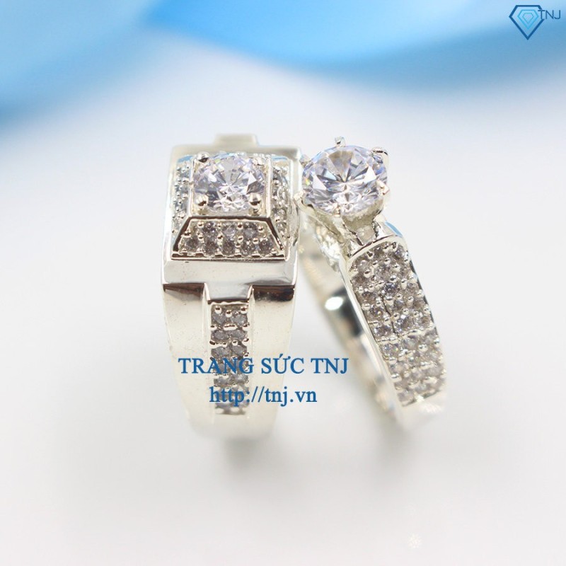 Nhẫn đôi bạc nhẫn cặp bạc đẹp ND0242 - Trang Sức TNJ