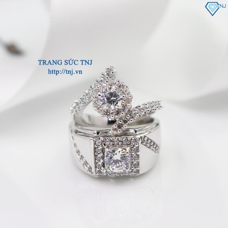Nhẫn đôi bạc nhẫn cặp bạc đẹp ND0243 - Trang Sức TNJ