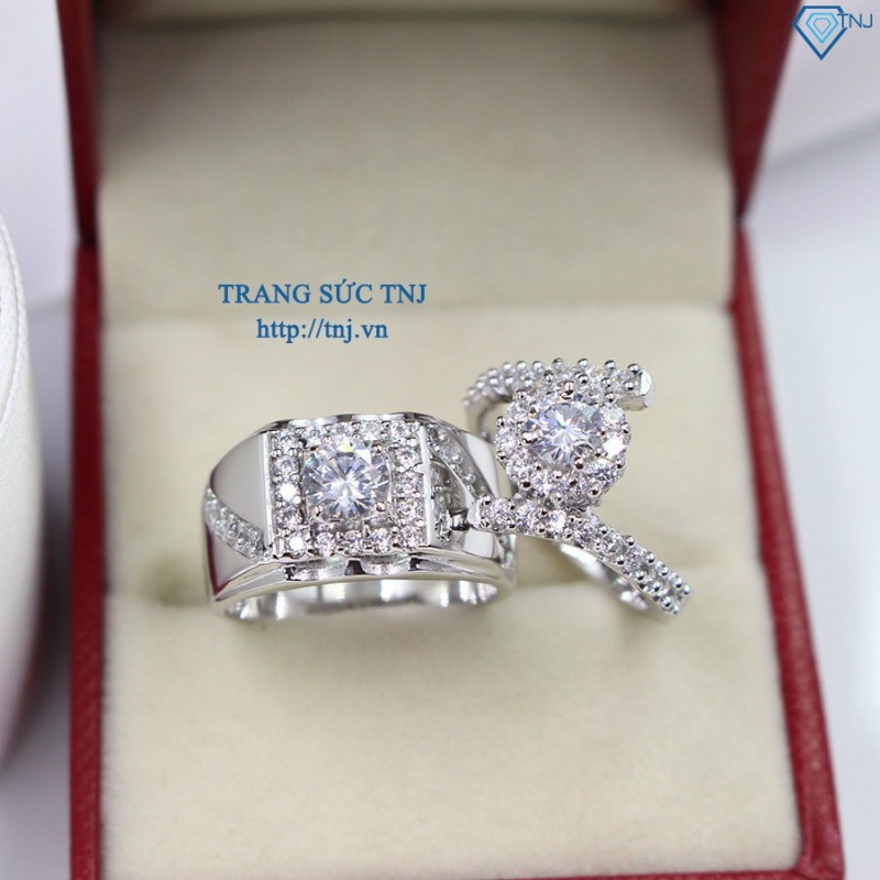 Nhẫn đôi bạc nhẫn cặp bạc đẹp ND0243 - Trang Sức TNJ