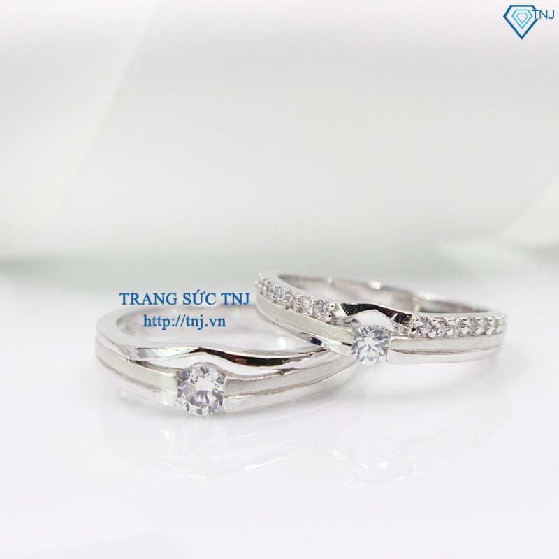 Nhẫn đôi bạc nhẫn cặp bạc đẹp ND0273 -Trang Sức TNJ