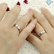 Nhẫn đôi bạc nhẫn cặp bạc đơn giản ND0015- Trang sức TNJ