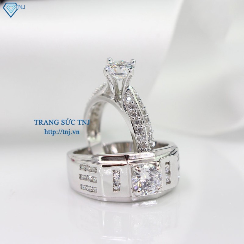 Nhẫn đôi bạc nhẫn cặp bạc đẹp ND0282 - Trang sức TNJ