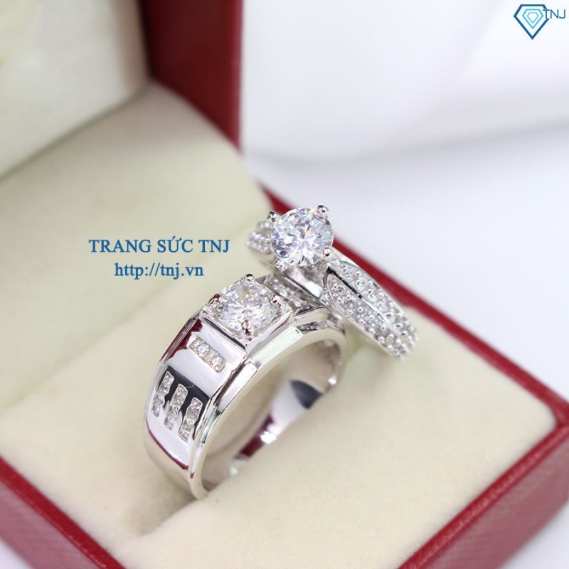 Nhẫn đôi bạc nhẫn cặp bạc đẹp ND0282 - Trang sức TNJ