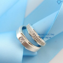 Nhẫn đôi bạc nhẫn cặp bạc đẹp ND0154 - Trang Sức TNJ