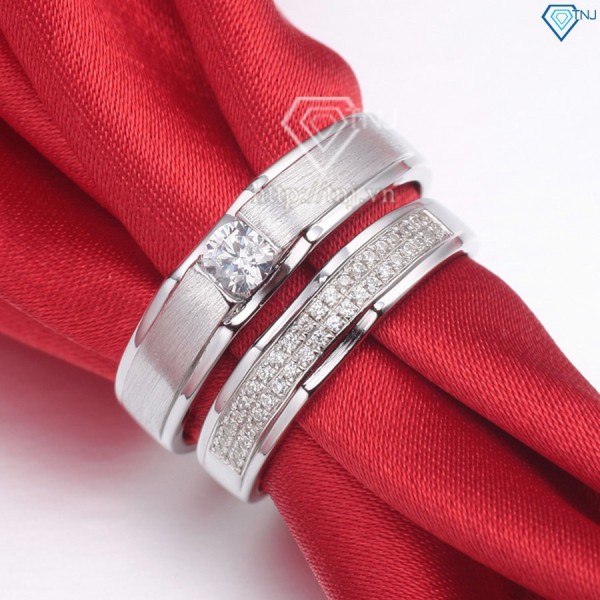 Nhẫn đôi bạc nhẫn cặp bạc đẹp ND0154 - Trang Sức TNJ