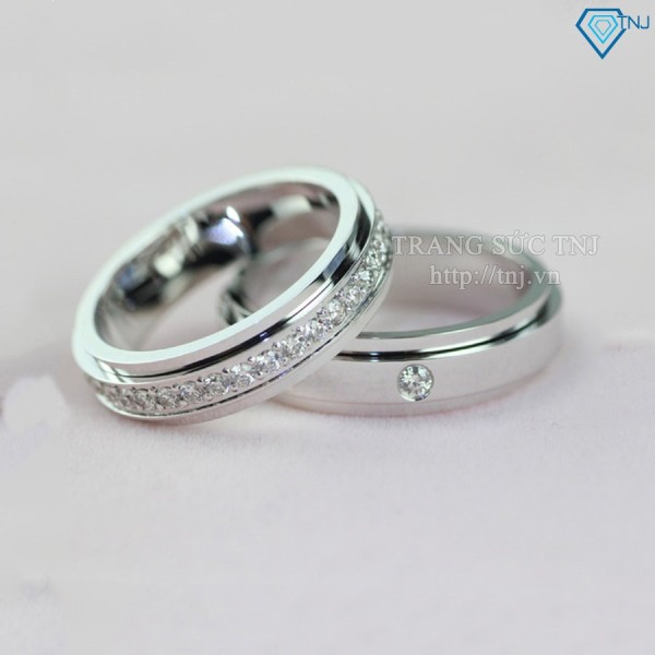 Nhẫn đôi bạc nhẫn cặp bạc đẹp ND0153