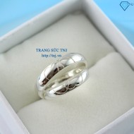 Nhẫn đôi bạc nhẫn cặp bạc đơn giản ND0193 - Trang Sức Tnj