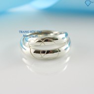 Nhẫn đôi bạc nhẫn cặp bạc đơn giản ND0193 - Trang Sức Tnj